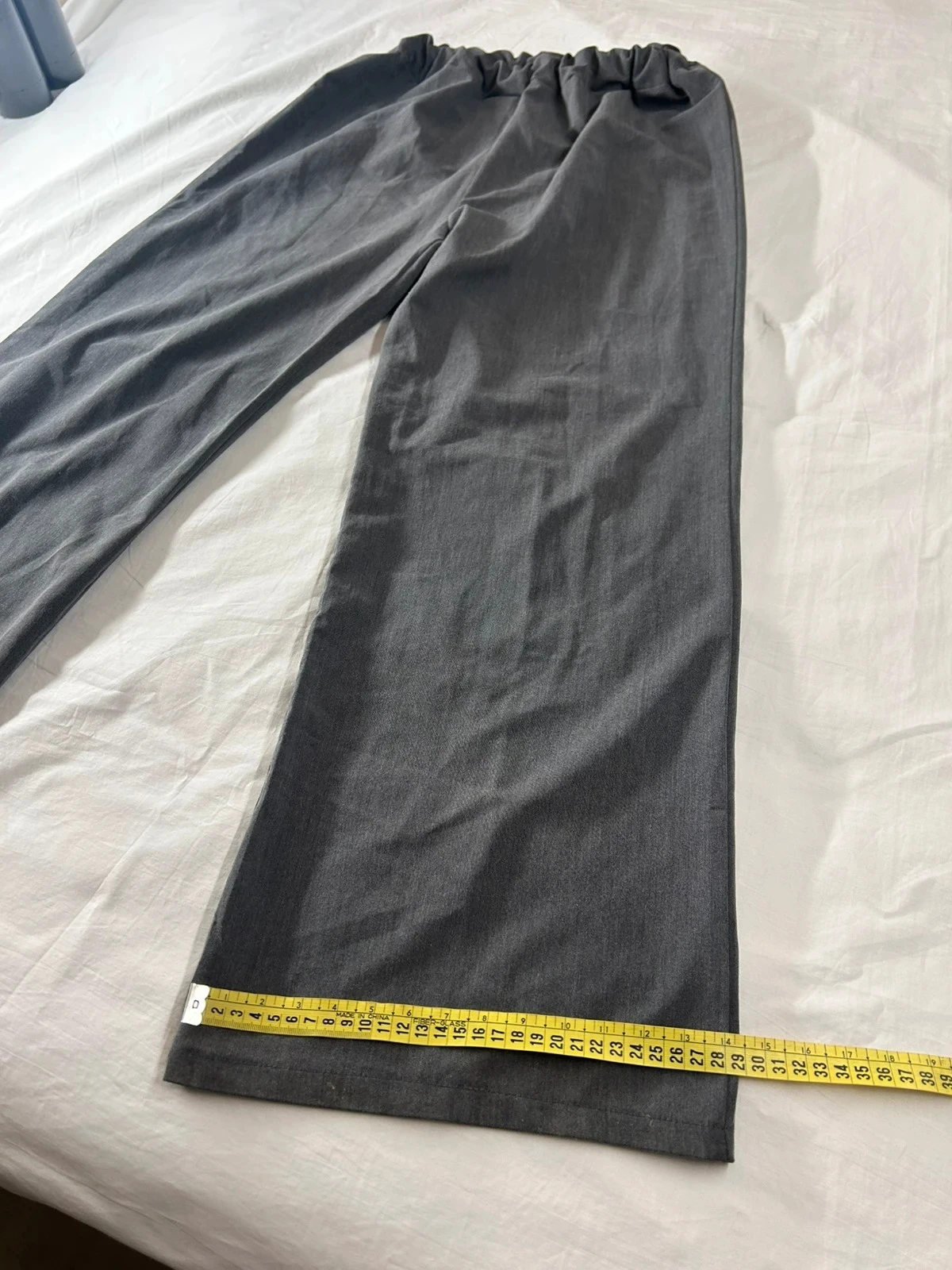 Pantalon ajusté gris vintage – photo 5